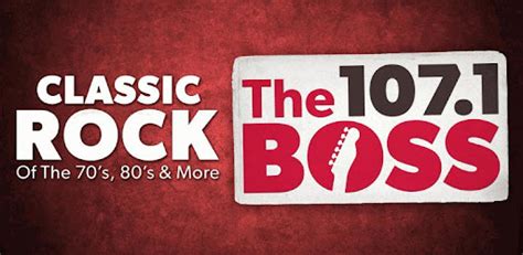 Online radio box 107.1 the boss - 107.1 The Boss is New Jersey’s station for the best classic rock of the 70’s, 80’s & more! Streaming live online, on Apple & Android and Amazon Alexa! Frequency: 107.1 FM ; Slogan: Classic Rock of the 70's, 80's & More! 